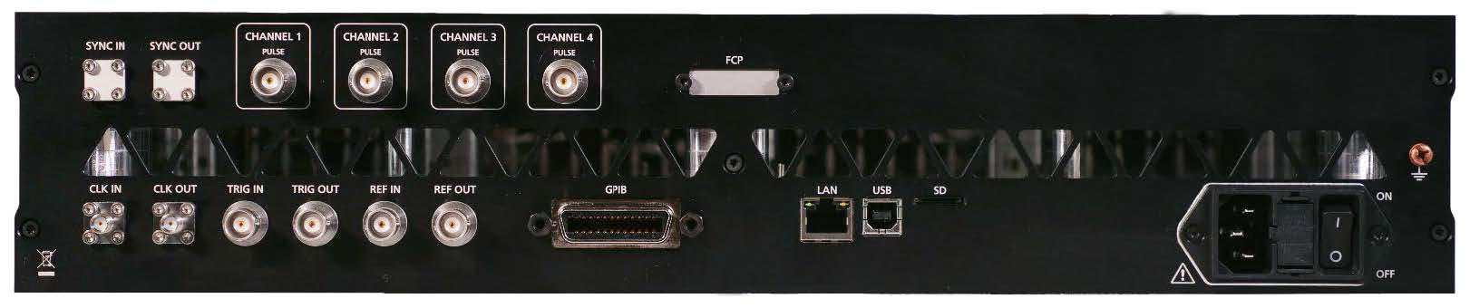 Model 870A 19-inch 2U rear panel