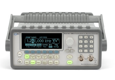 Front view photograph of the Model 645 function and arbitrary waveform generator