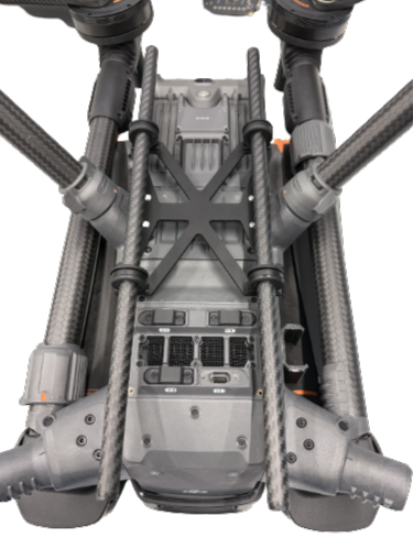 Medusa MSB-303 drone plate fully mounted, top-down view