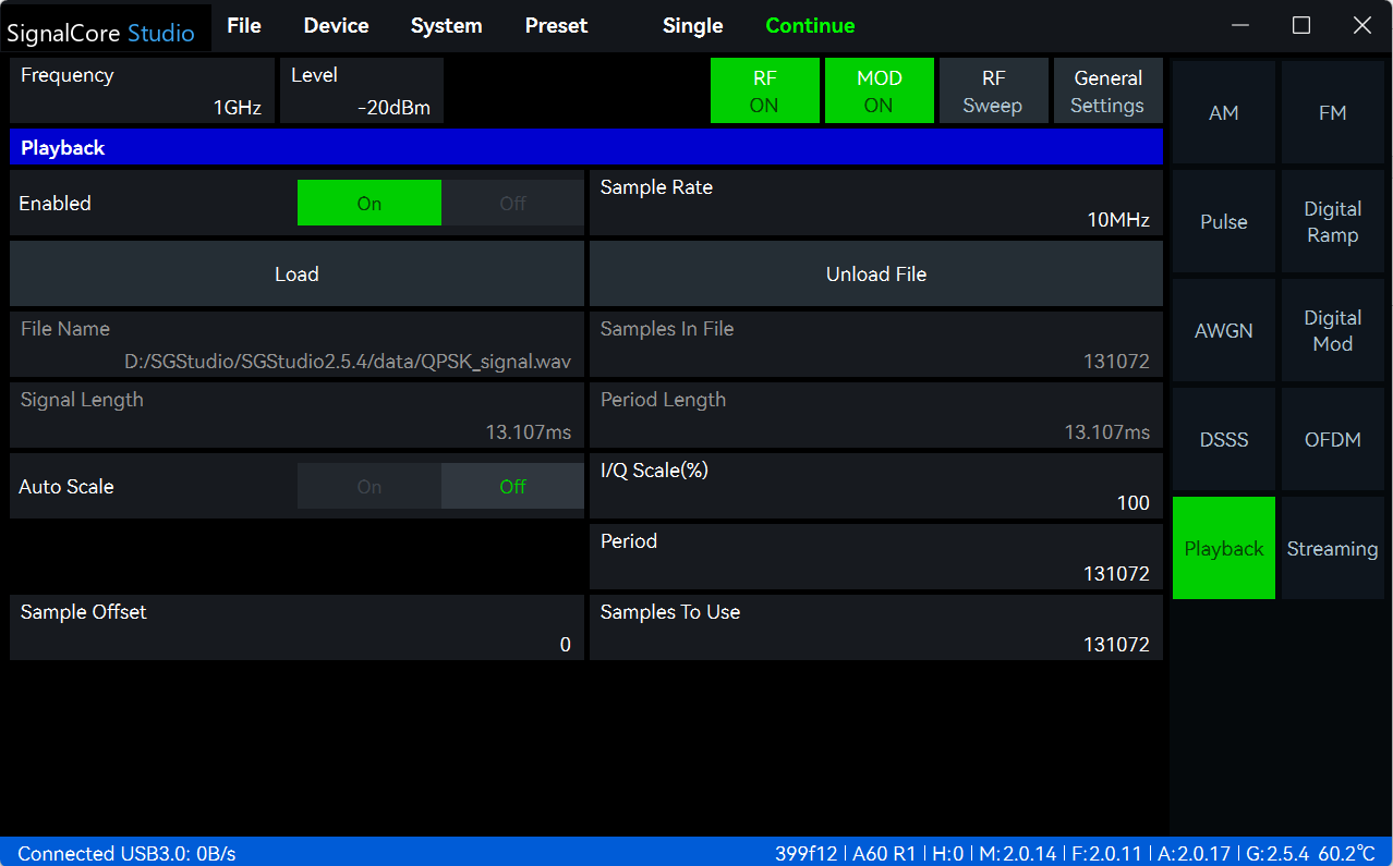 VectorCore Studio screen