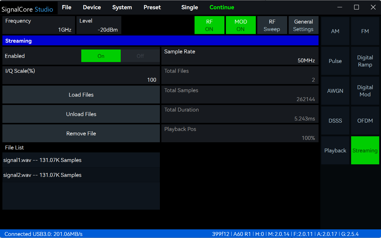 VectorCore Studio screen